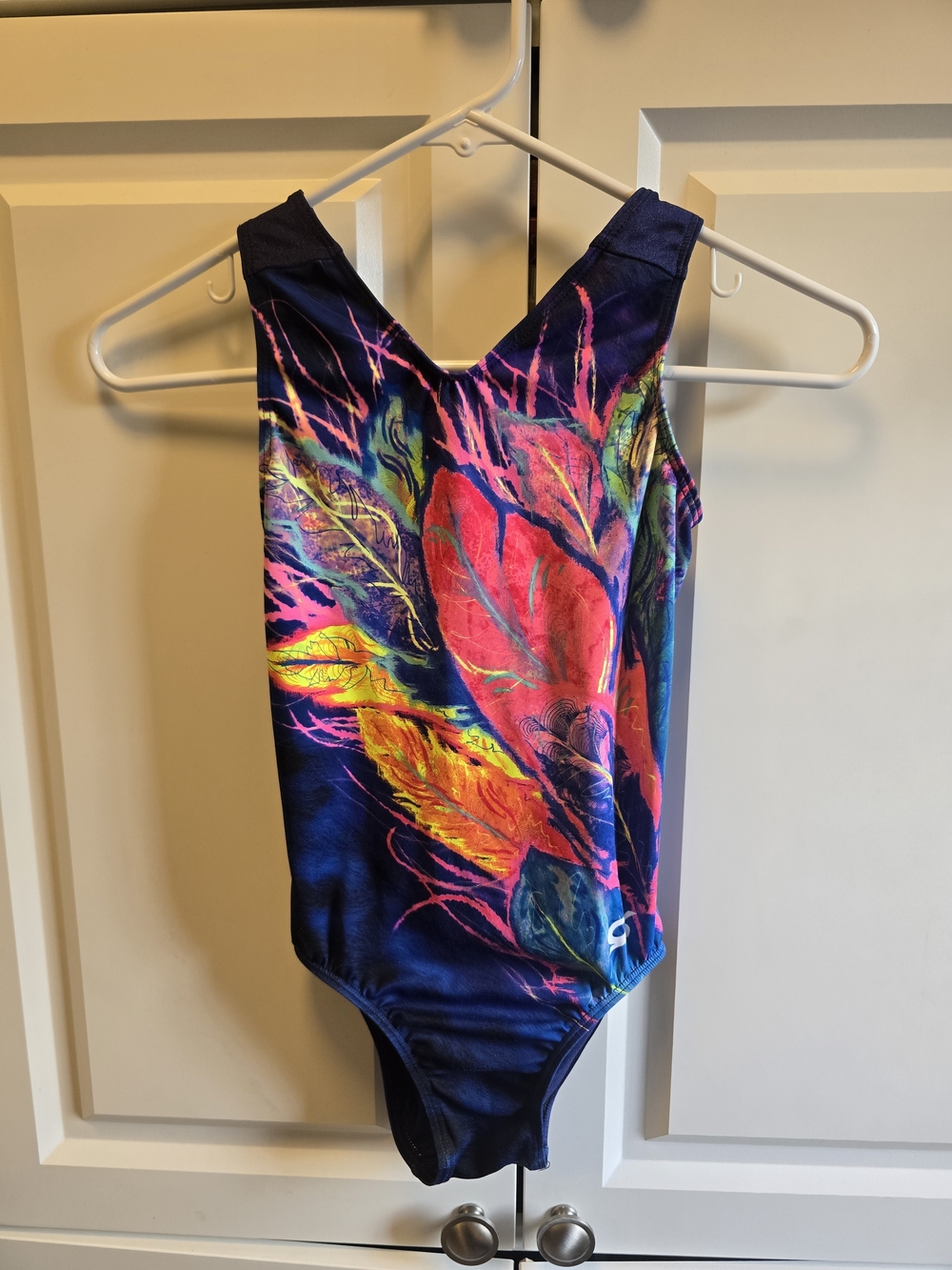 GK Elite Feather Whimsy Show Stopper Sublimated Tank Gymnastics Leotard CL